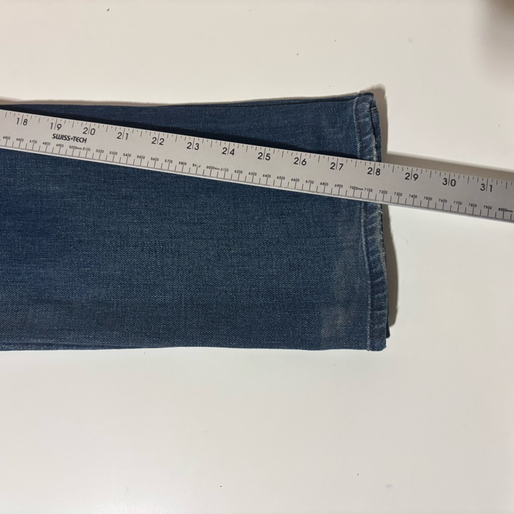 7 For All Mankind Men's Rhigby Skinny Straight Jeans Button Fly 29 X 28 - Picture 12 of 12